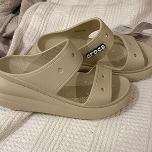 CROCS Women's Tan Mules & Clogs